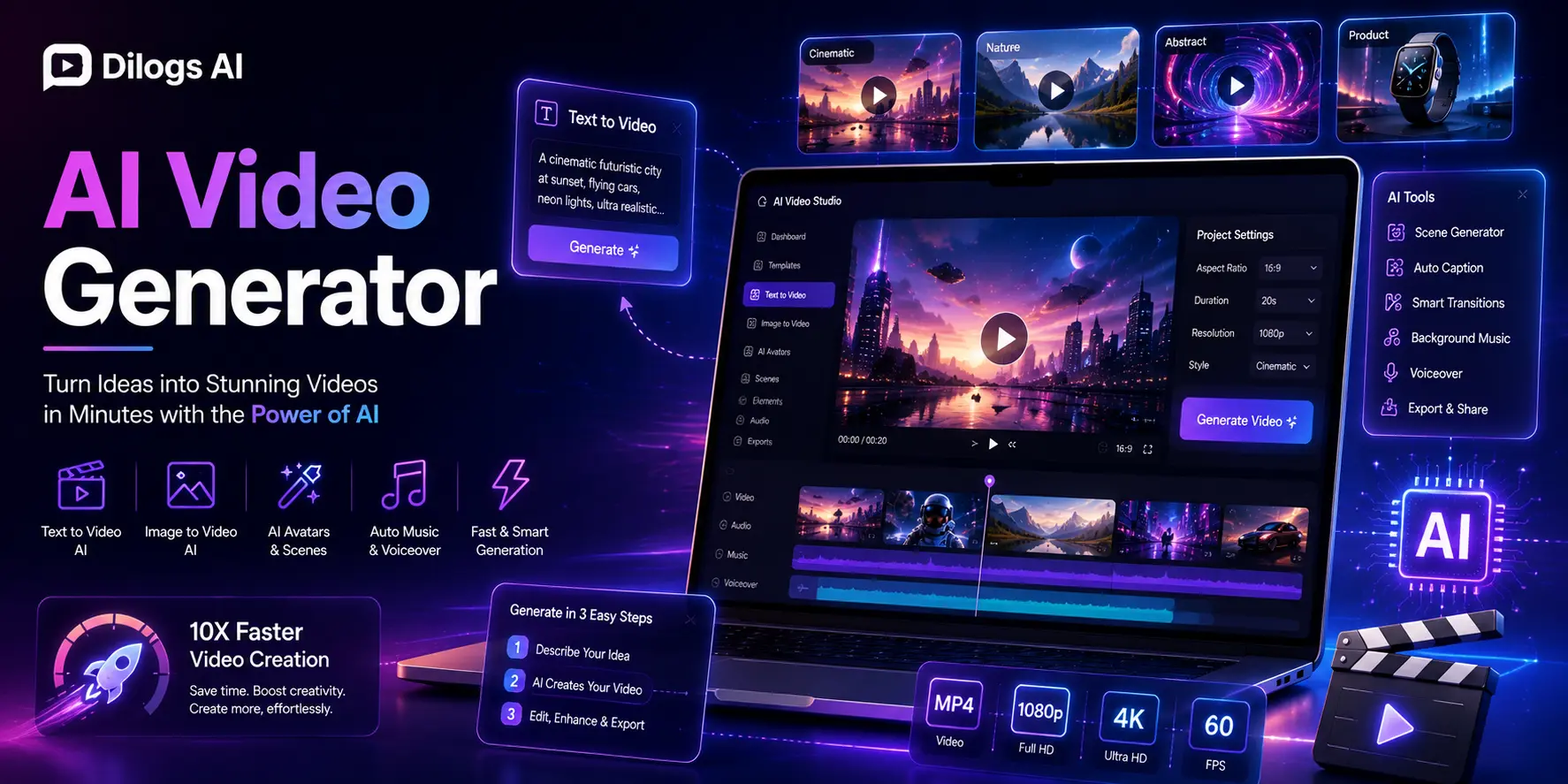 AI Video Generator: Create Better Ads Faster With AI