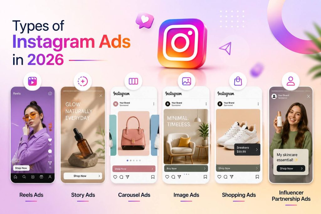 Types of Instagram Ads in 2026